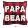 imageDearfoams Plaid Pillow 20quotx20quot WhiteRed