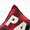 imageDearfoams Plaid Pillow 20quotx20quot WhiteRed