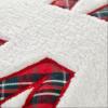imageDearfoams Plaid Pillow 20quotx20quot WhiteWhite