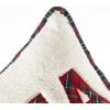 imageDearfoams Plaid Pillow 20quotx20quot WhiteWhite