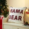 imageDearfoams Plaid Pillow 20quotx20quot WhiteWhite