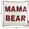 imageDearfoams Plaid Pillow 20quotx20quot WhiteWhite