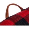 imageDearfoams Red and Black Buffalo Check Sherpa Plush Bean Bag Chair with Novelty Ears LargeRed and Black