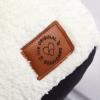 imageDearfoams Red and Black Buffalo Check Sherpa Plush Bean Bag Chair with Novelty Ears LargeWhite and Navy