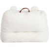 imageDearfoams Red and Black Buffalo Check Sherpa Plush Bean Bag Chair with Novelty Ears LargeWhite and Navy
