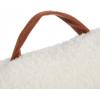 imageDearfoams Red and Black Buffalo Check Sherpa Plush Bean Bag Chair with Novelty Ears LargeWhite and Red
