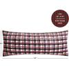 imageDearfoams Red and Black Plaid Royal Plush Reverse to Sherpa Body Pillow