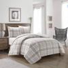 imageDearfoams Super Soft 100 Cotton Comforter Set Red Plaid KingBlue