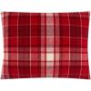 imageDearfoams Super Soft 100 Cotton Comforter Set Red Plaid KingRed
