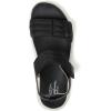 imageDearfoams Womens Comfortable Strap Thea Easy on Off Cushioned Lightweight Walking Shoe Sandal FlatBlack