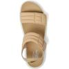imageDearfoams Womens Comfortable Strap Thea Easy on Off Cushioned Lightweight Walking Shoe Sandal FlatKhaki