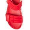 imageDearfoams Womens Comfortable Strap Thea Easy on Off Cushioned Lightweight Walking Shoe Sandal FlatTrue Red