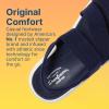 imageDearfoams Womens Emilia Slip on Comfortable Cushioned Gore Lightweight Sandal FlatNavy