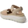 imageDearfoams Womens Platform Lightweight Adjustable Odell Wedge SandalLatte