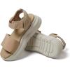 imageDearfoams Womens Platform Lightweight Adjustable Odell Wedge SandalLatte