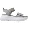 imageDearfoams Womens Platform Lightweight Adjustable Odell Wedge SandalSleet