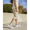 imageDearfoams Womens Platform Lightweight Adjustable Odell Wedge SandalSleet