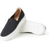 imageDearfoams Womens SlipOn Lightweight Comfortable Sophie Loafers with Arch SupportBlackWhite