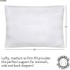 imagedearfoams King Size Jacquard Bed Pillows StandardQueen Jacquared Stripe 2 CountJacquared Stripe