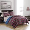 imageDearfoams 7 Piece Super Soft Bed in a Bag Bedding Set Black and White QueenRed Tartan