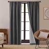 imageDearfoams Energy Efficient Total Blackout Curtain Window Panel Set of 2 37quot x 63quot NavyBlack