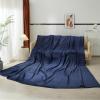 imageDearfoams Oversized Super Soft Royal Plush Velvet Family Blanket for All Seasons 10 x 10 120quotx120quot  XL Blanket  Navy