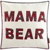 imageDearfoams Plaid Pillow 20quotx20quot WhiteWhite