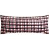 imageDearfoams Red and Black Plaid Royal Plush Reverse to Sherpa Body Pillow
