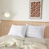 imagedearfoams King Size Jacquard Bed Pillows StandardQueen Jacquared Stripe 2 CountJacquared Stripe