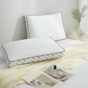 imageDearfoams 3quot Gusset Bed Pillows StandardQueen Size 20quotx28quot White 2 Count