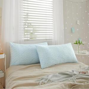 imageDearfoams Cool Knit Nylon Infused Bed Pillows King Size 20quotx36quot 2 CountKing Size 20x36