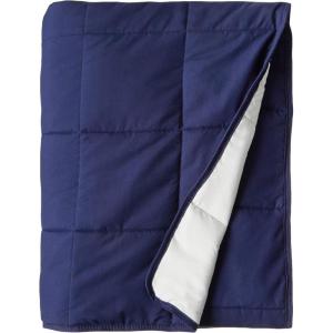imageDearfoams Microfiber 15 Pound Weighted Blanket Navy 60quotx80quotGrey
