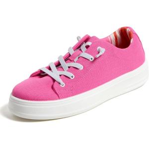 imageDearfoams Womens ShoesMabel Lightweight Comfortable Easy Slip on Sneaker with Arch SupportAzalea Pink