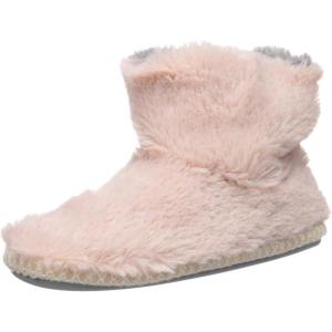 imageDearfoams UnisexChild Df Kids Toddlers Fluffy Pile Bootie SlipperDusty Pink