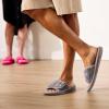 imageDearfoams Mens Adjustable IndoorOutdoor Memory Foam Machine Washable Summer Slide Slipper