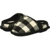 imageDearfoams Boys Df Plaid Clog SlipperBlack Plaid