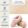 imageDearfoams Womens Fireside Adelaide Shearling Soft Memory Foam Plush Indoor House Shoe Clog SlipperDusty Pink