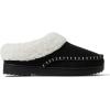 imageDearfoams Womens Nyla Felted and Plaid Moc Toe Clog SlipperBlack