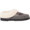 imageDearfoams Womens Nyla Felted and Plaid Moc Toe Clog SlipperDark Heather Grey