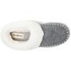 imageDearfoams Womens Nyla Felted and Plaid Moc Toe Clog SlipperLight Heather Grey