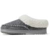 imageDearfoams Womens Nyla Felted and Plaid Moc Toe Clog SlipperLight Heather Grey