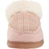 imageDearfoams Womens Nyla Felted and Plaid Moc Toe Clog SlipperPale Mauve