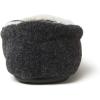 imageDearfoams unisex child Hunter Felted Plaid Moccasin Slipper Black Solid 1112 Big Kid US