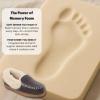 imageDearfoams Womens Gifts Fuzzy Memory Foam Outdoor Ryland Moccasin with Cuff SlippersPavement