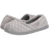 imageDearfoams Womens Katie Velour Securefit Closed Back Memory Foam Comfort Slip on Loafer with Rubber Sole SlipperSleet