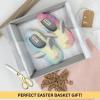 imageDearfoams Easter Basket Stuffers Gifts for Kids Family Matching Fuzzy Bunny SlippersKids Bunny