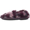 imageDearfoams Kids Mia faux faux fur Closed Back with Heart Detail SlipperAubergine