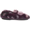 imageDearfoams Kids Mia faux faux fur Closed Back with Heart Detail SlipperAubergine