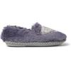 imageDearfoams Kids Mia faux faux fur Closed Back with Heart Detail SlipperGraystone