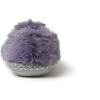 imageDearfoams Kids Mia faux faux fur Closed Back with Heart Detail SlipperGraystone